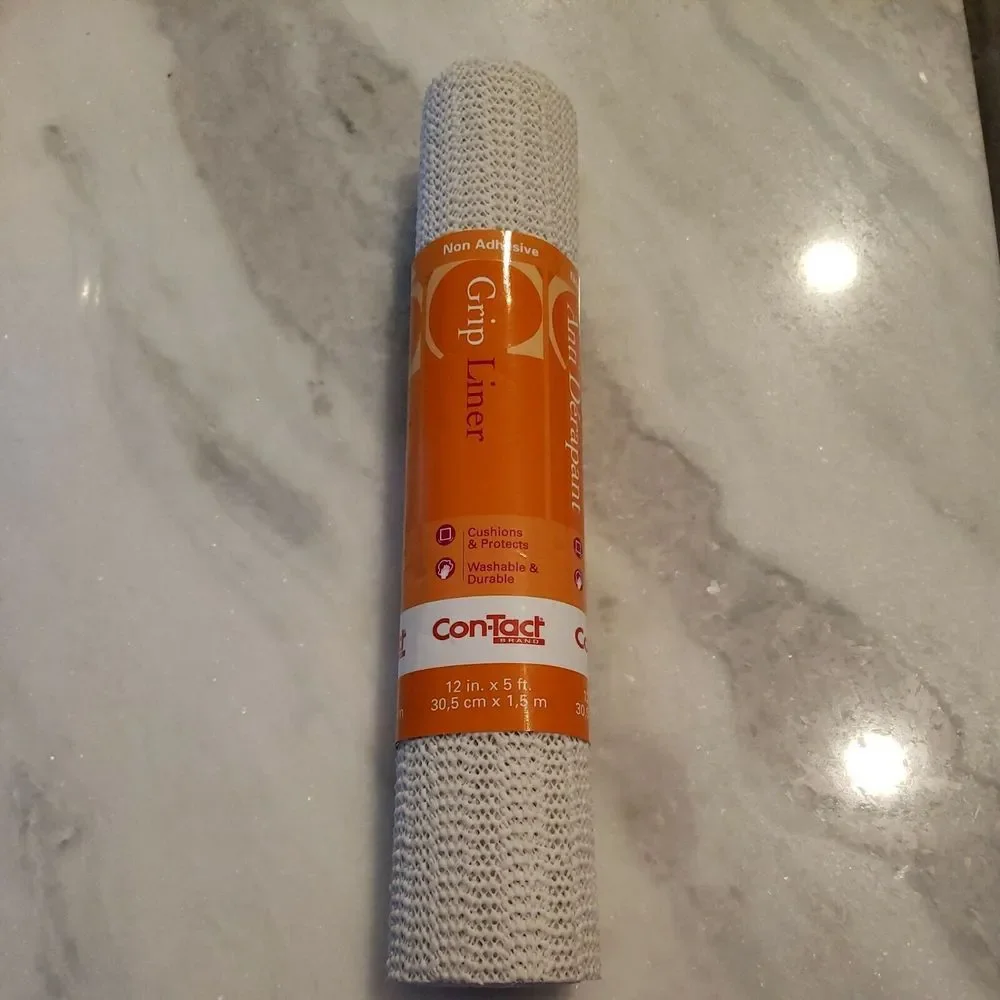 Con-Tact 12 In. x 5 Ft.‎ White Beaded Grip Non-Adhesive Shelf Liner 05F-C6B52-01